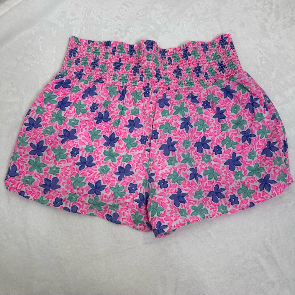Vineyard Vines Plumeria Pull On Shorts Malibu Pink Size M